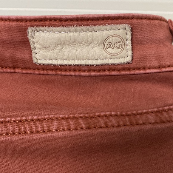 Anthropologie Size 27R High Rise Abby Deep Blush Coloured Skinny Jeans. - Picture 4 of 11